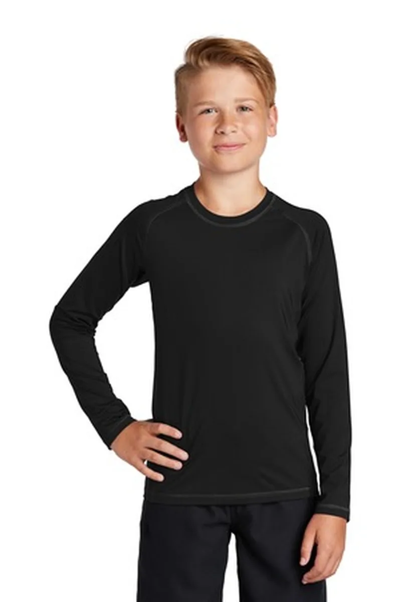 Sport-Tek ® Youth Long Sleeve Rashguard Tee.