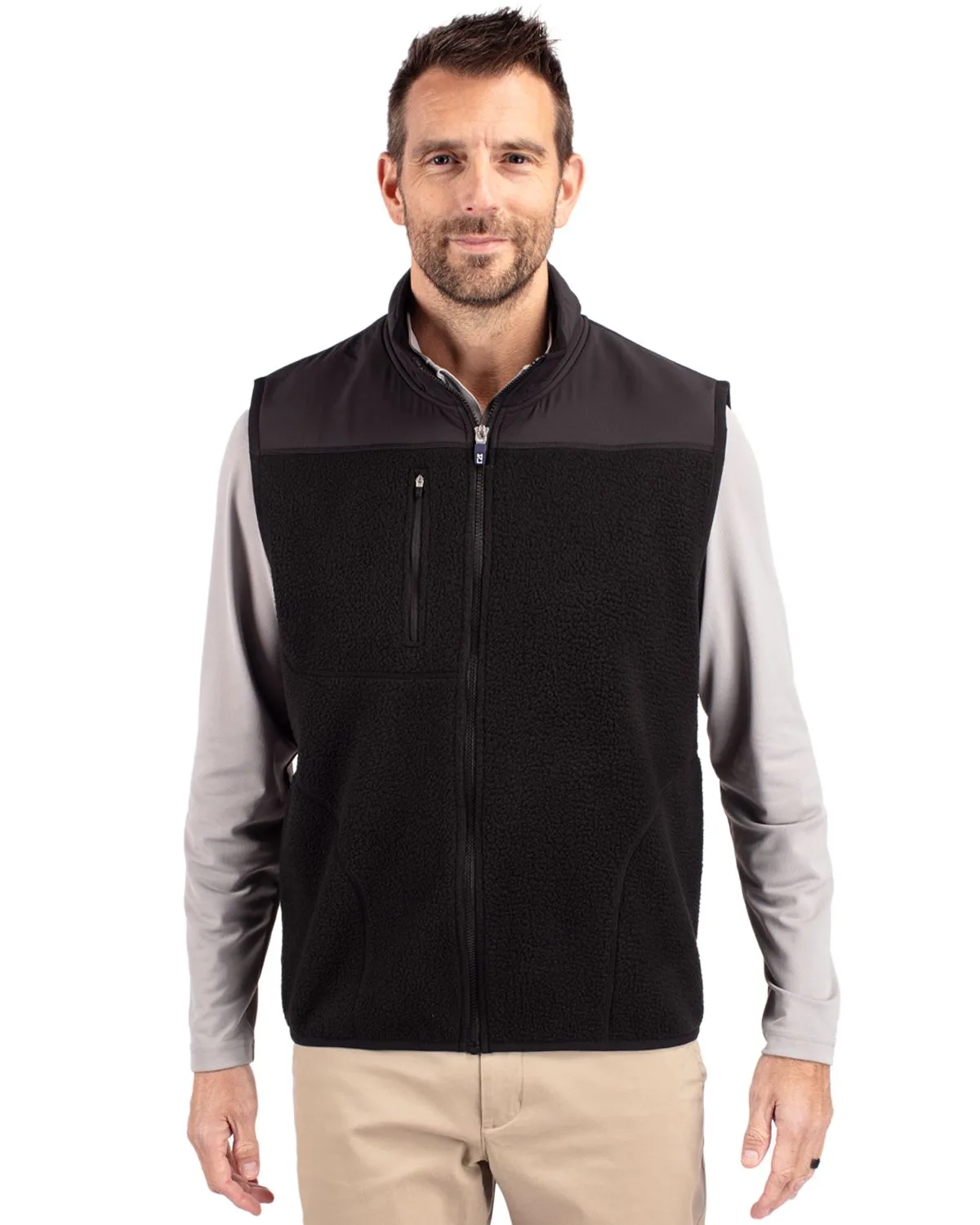 Cutter & Buck Cascade Eco Sherpa Fleece Mens Vest