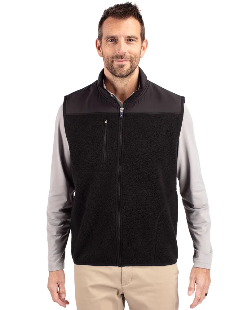 Cutter & Buck Cascade Eco Sherpa Fleece Mens Vest