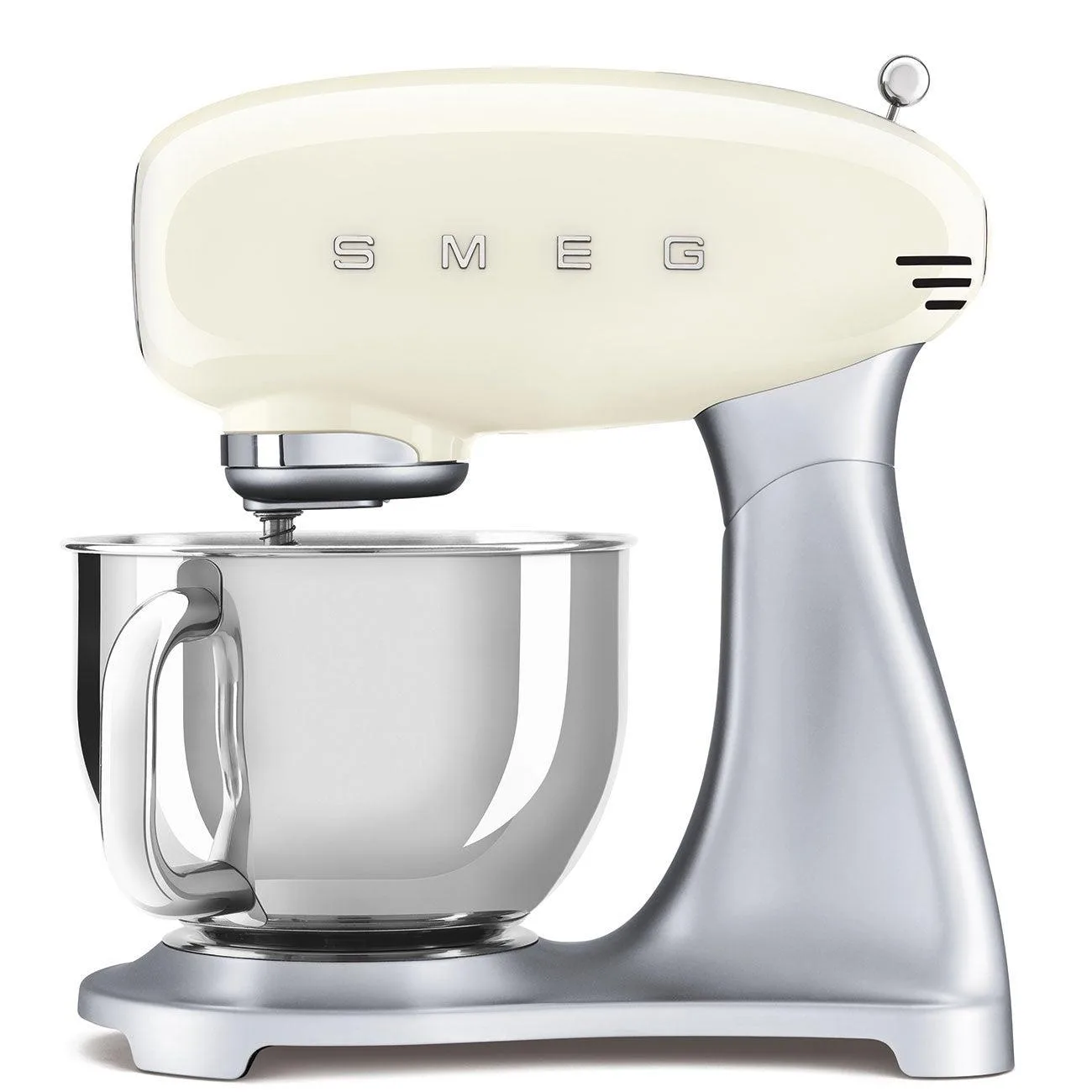 Smeg 50S Retro-Style 5Qt Stand Mixer - Cream & Chrome