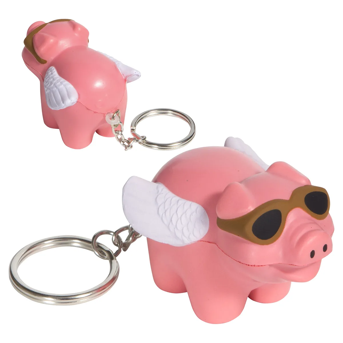Flying Pig Stress Reliever Key Chain view 2