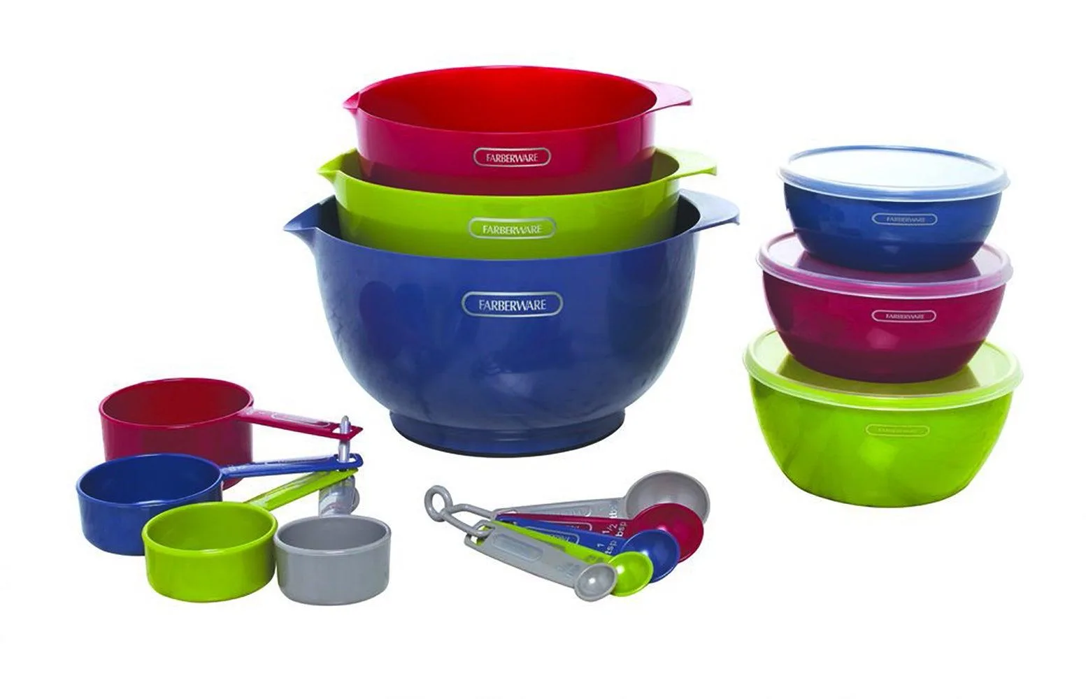 Farberware Professional 18Pc Mix & Measure Set Assored Colors