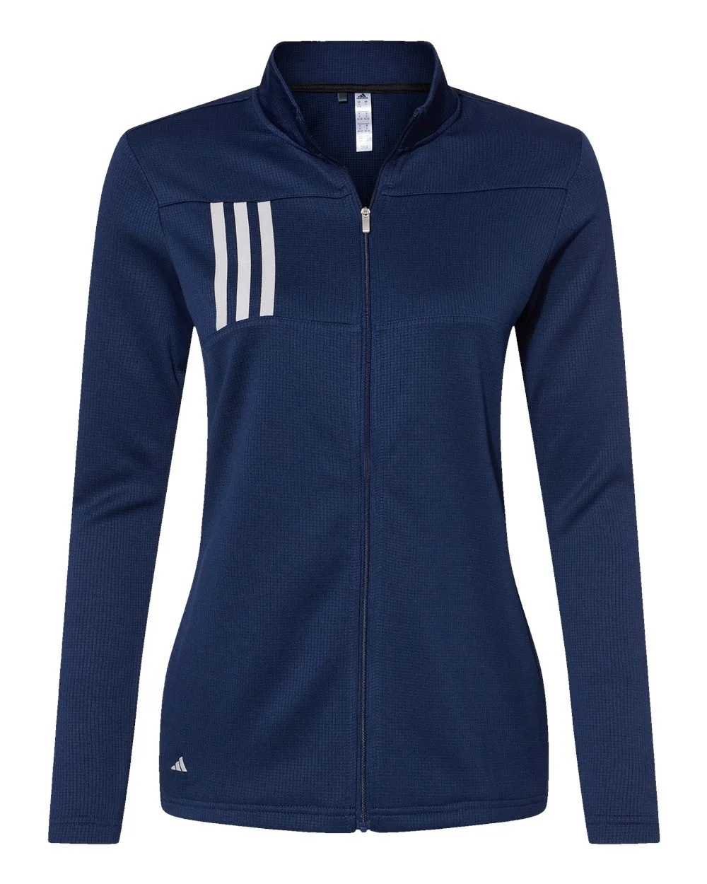 Adidas® Women's 3-Stripes Double Knit Full-Zip Pullover Shirt view 5