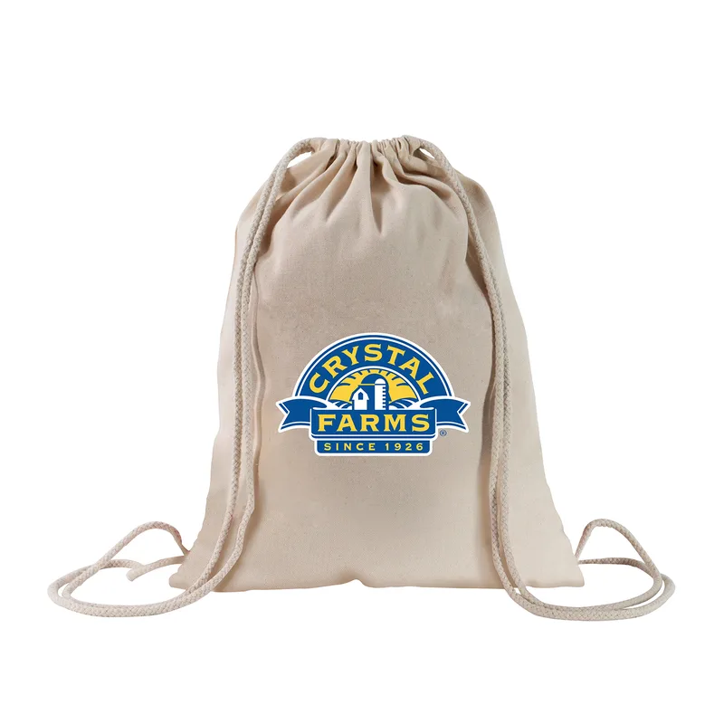 Natural Drawstring Backpack view 3