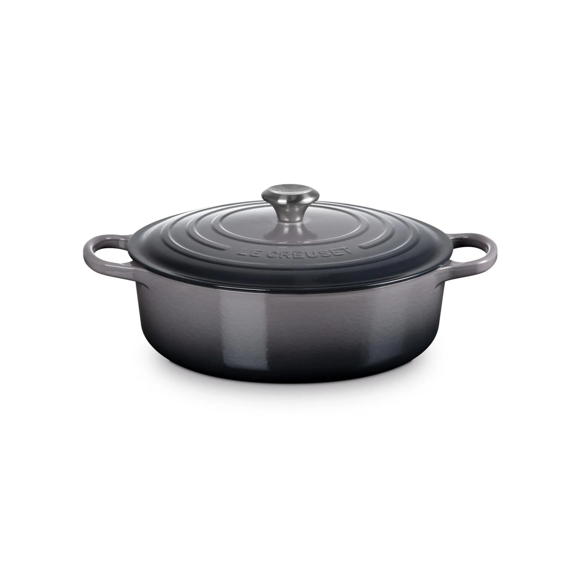 Le Creuset 6.75Qt Signature Cast Iron Round Wide Oven Oyster