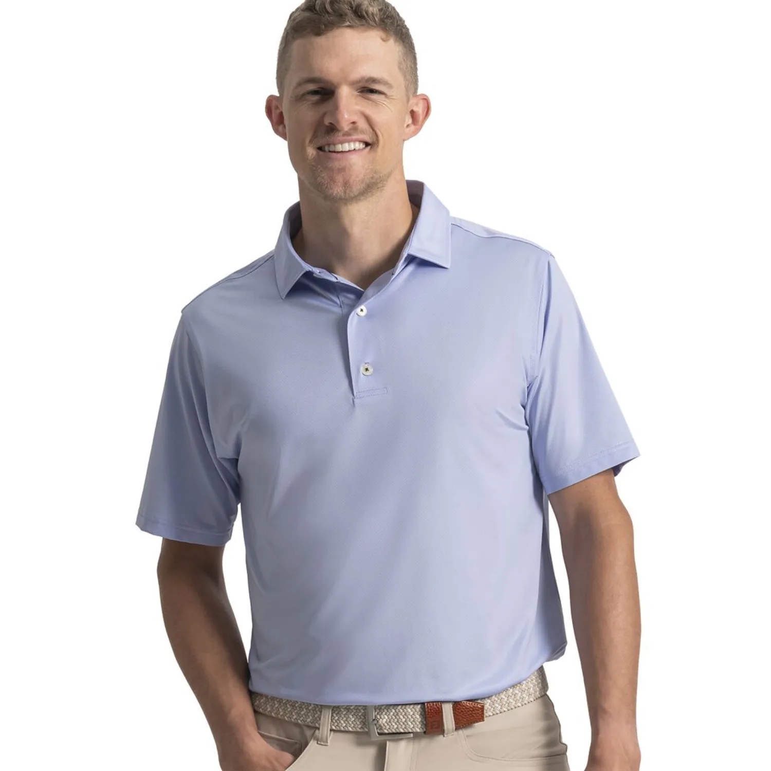 FootJoy® Easy Care Dot Lisle Performance Golf Polo view 5