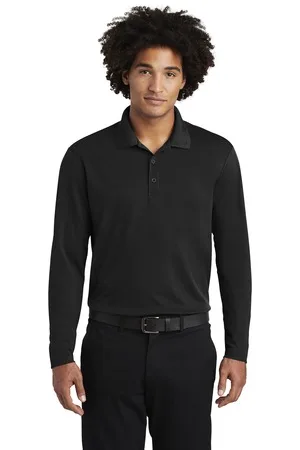 Sport-Tek ® PosiCharge ® RacerMesh ® Long Sleeve Polo. view 2
