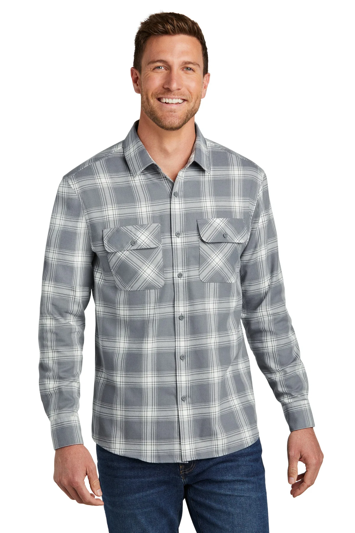 Gray/Cream Open Plain