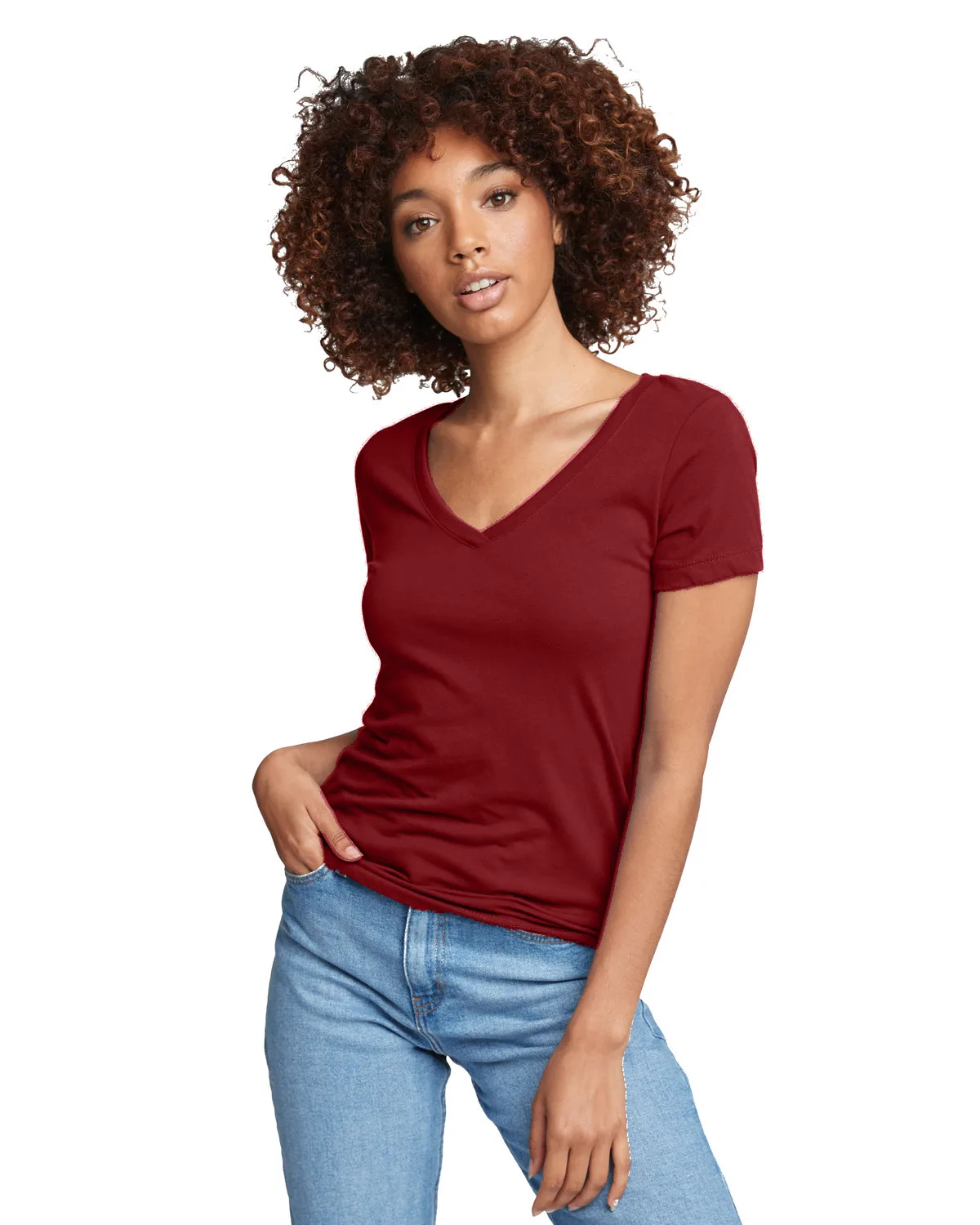 NEXT LEVEL APPAREL Ladies' Ideal V view 5