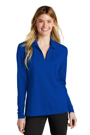 Nike Women's Dri-FIT Micro Pique 2.0 Long Sleeve Polo view 3