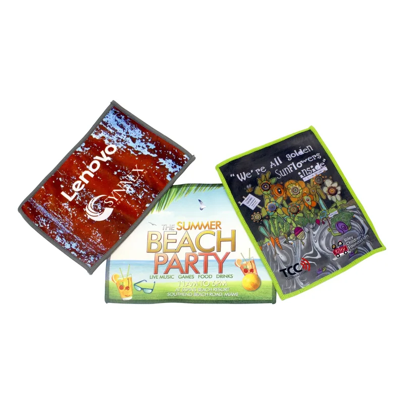Dual Microfiber Cloth w/PVC Pouch