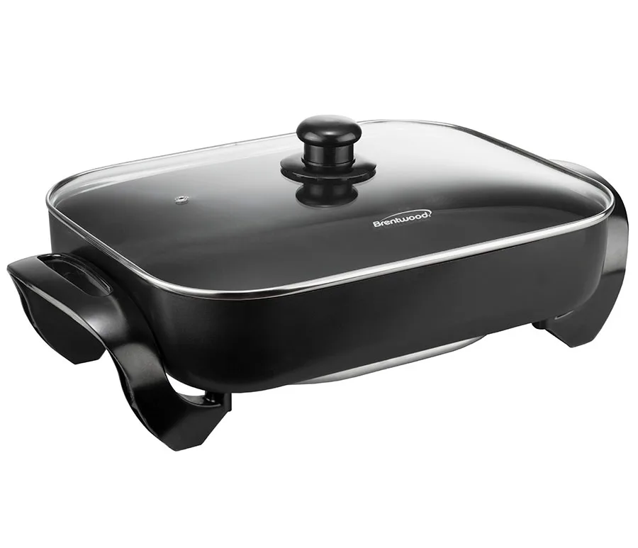 16'' Black Electric Skillet