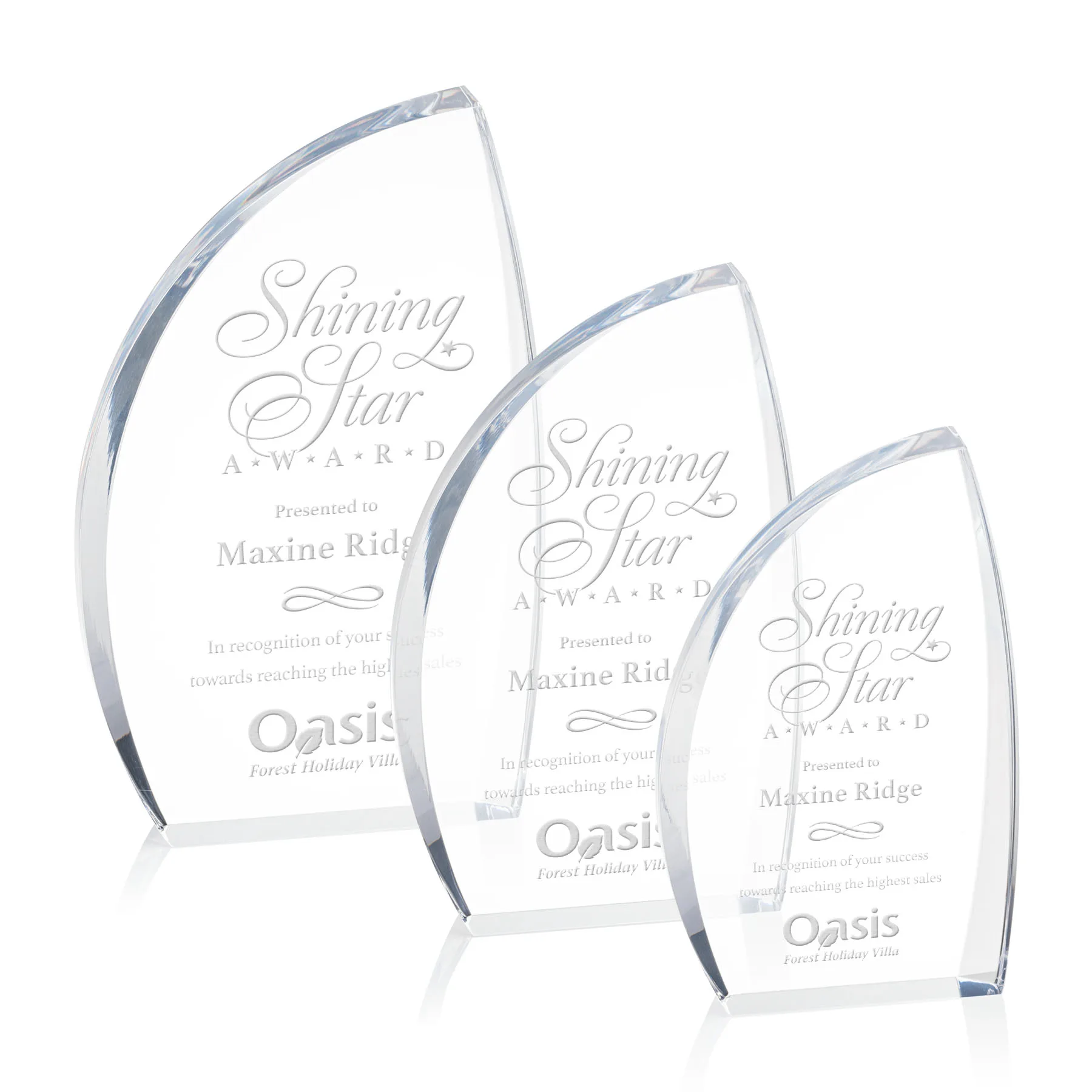 Laser Engraving, Clear