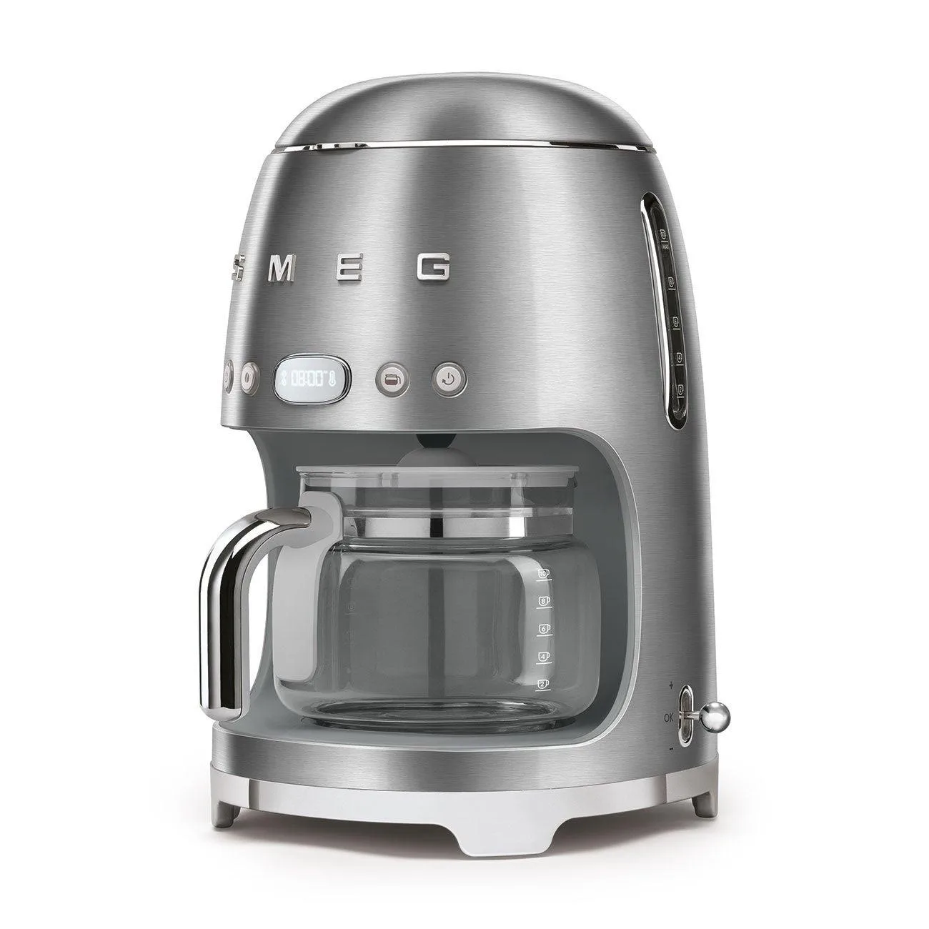 Smeg 50S Retro-Style 10 Cup Drip Filter Coffee Machine Stainless Steel