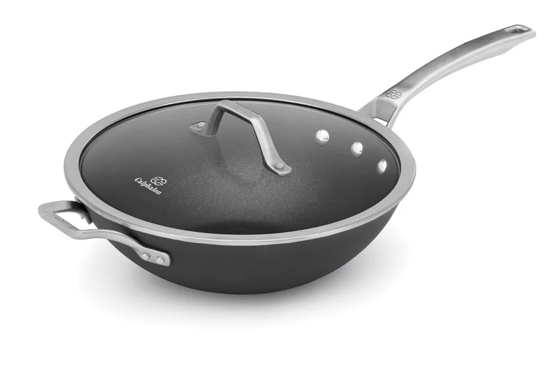 Calphalon Signature Nonstick 12" Flat Bottom Wok w/Cover