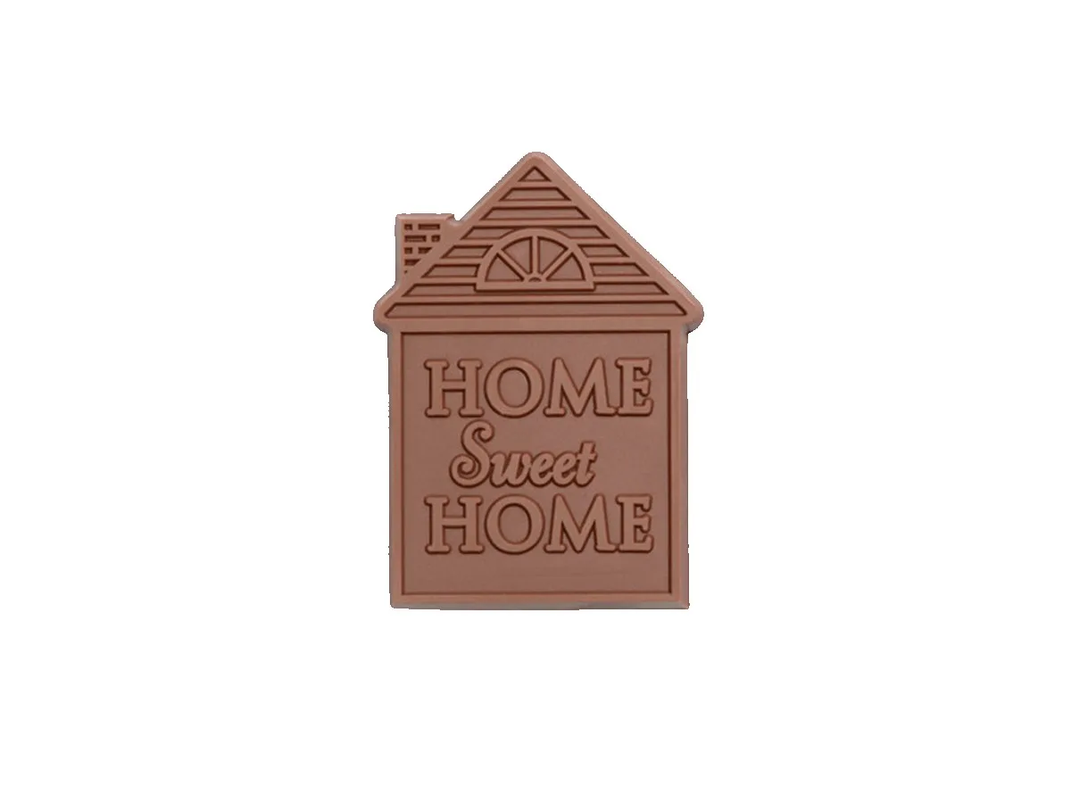 Home Sweet Home 2"x3" Milk Chocolate Shape