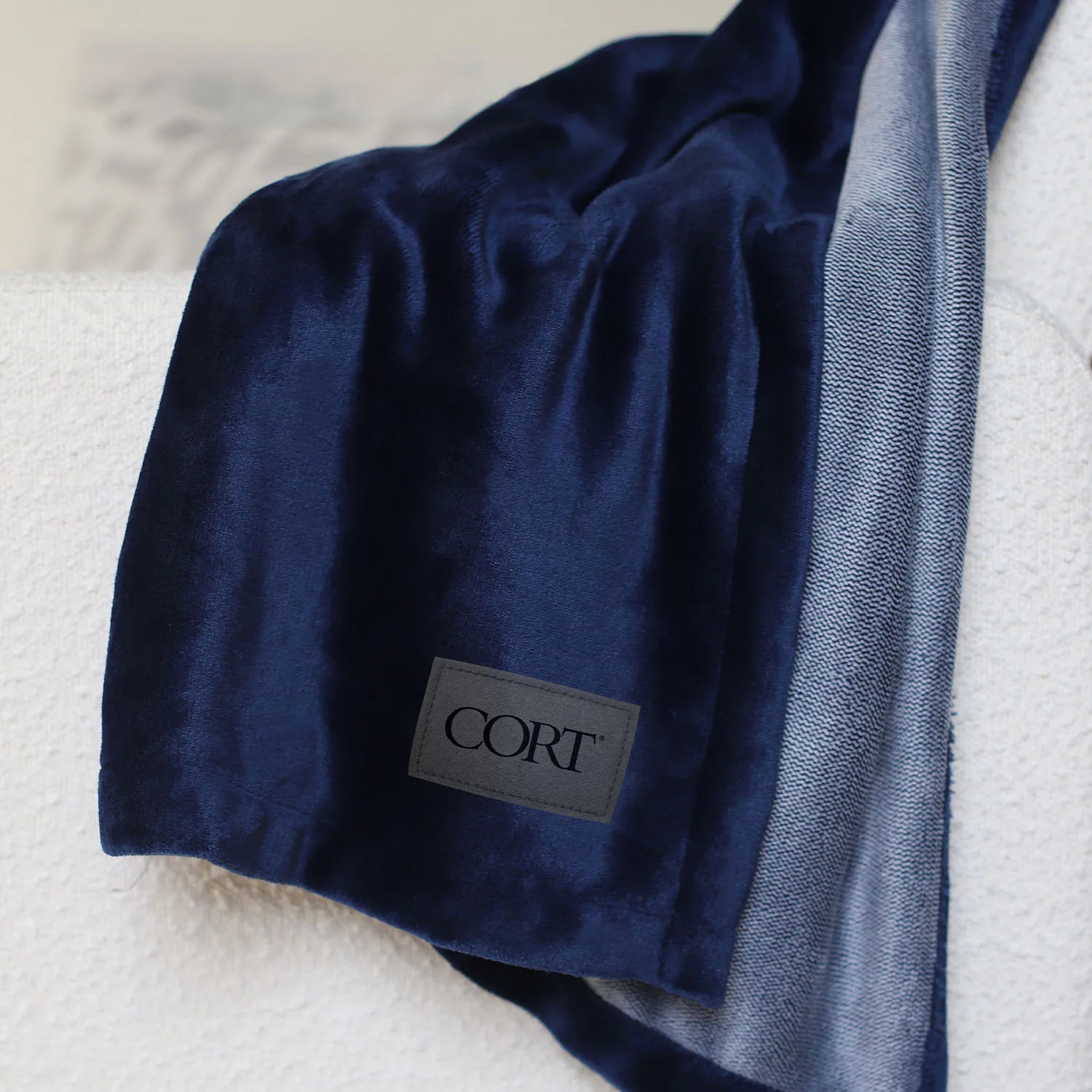 Heathered Velura Throw (Laser Patch) view 2