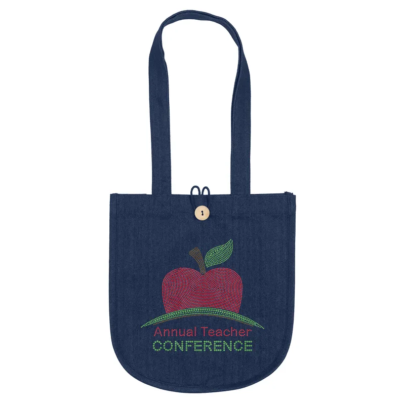 MB™ - Denim Tote - Sparkle (12" x 5" x 13")