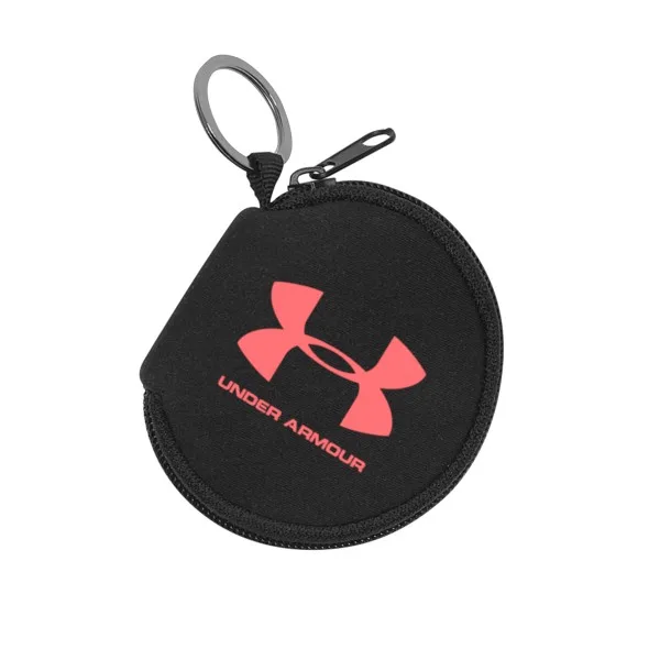 Neoprene Zipper Pouch Keychain with Silver Split-Ring