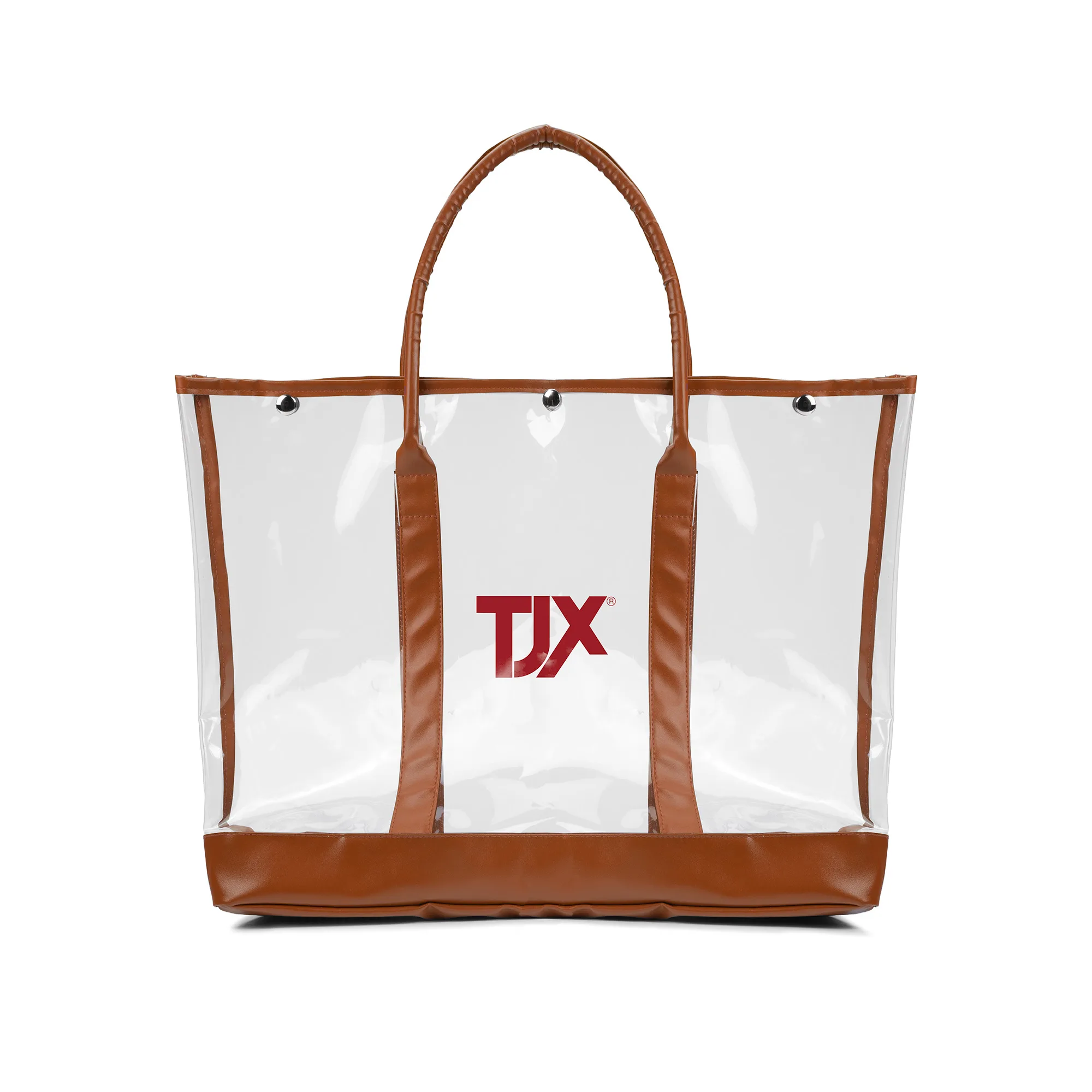 Luxe Button-Top Tote with PU Leather Trim view 6