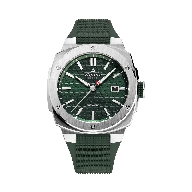 Alpina Men's Alpiner Extreme Automatic Green Rubber Strap Watch