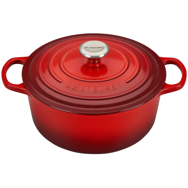 Le Creuset 5.5Qt Signature Cast Iron Round Dutch Oven Cerise