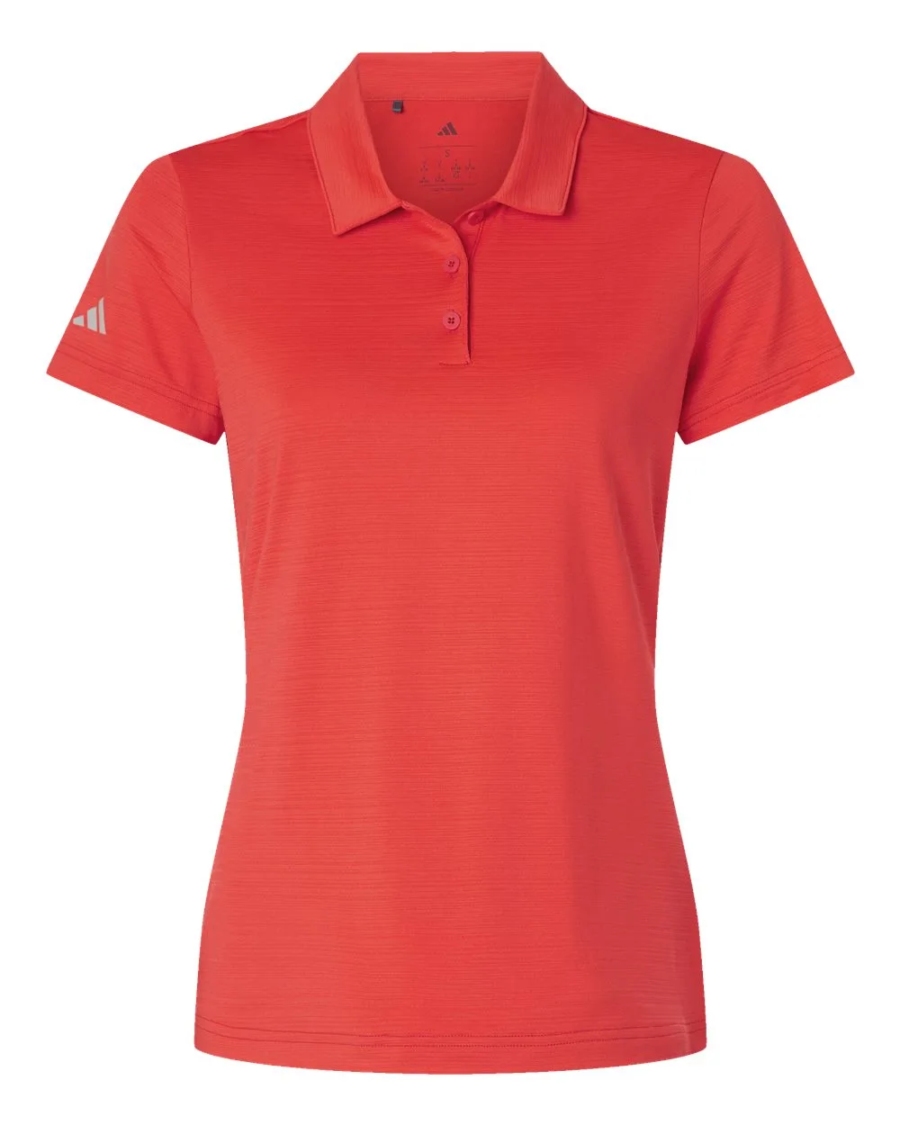 Adidas® Women's Textured Stripe Polo Shirt view 6