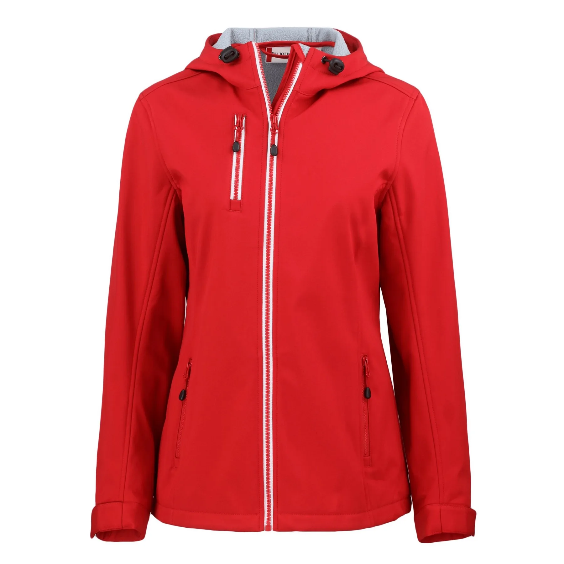 Clique Telemark Eco Stretch Softshell Full Zip Womens Hooded Jacket view 7