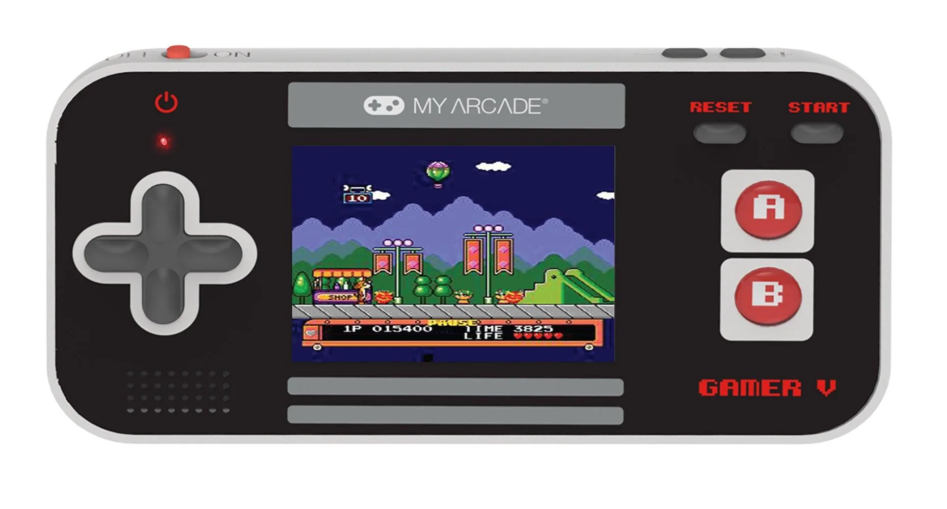 My Arcade Gamer V Classic Handheld Black/Gray/Red Gaming System