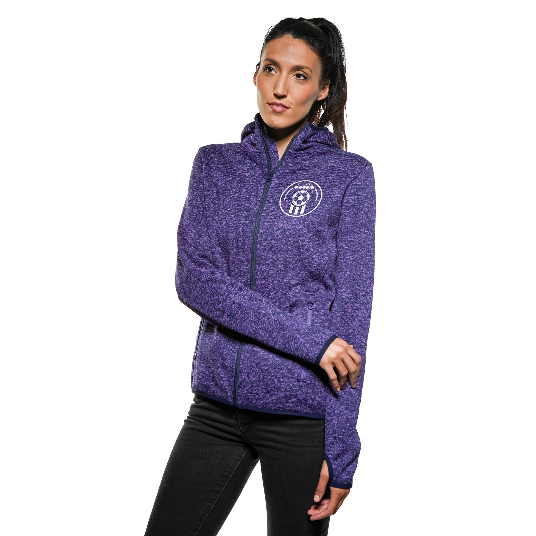 Soccer ACE Ladies' Melange Sweater Fleece view 6