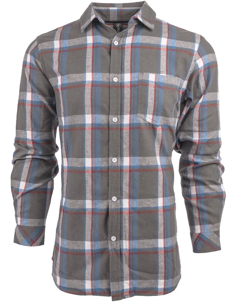 Burnside Ladies' Yarn-Dyed Long Sleeve Plaid Flannel Shirt view 7