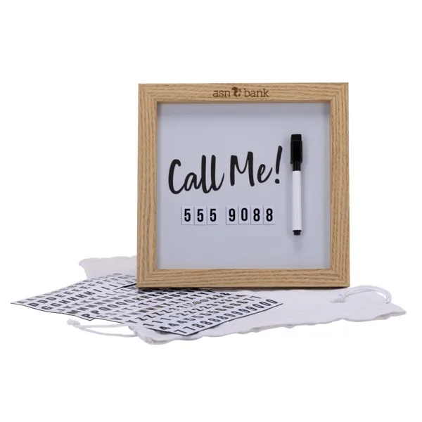 Magnetic Letter White Board with Wood Frame view 5