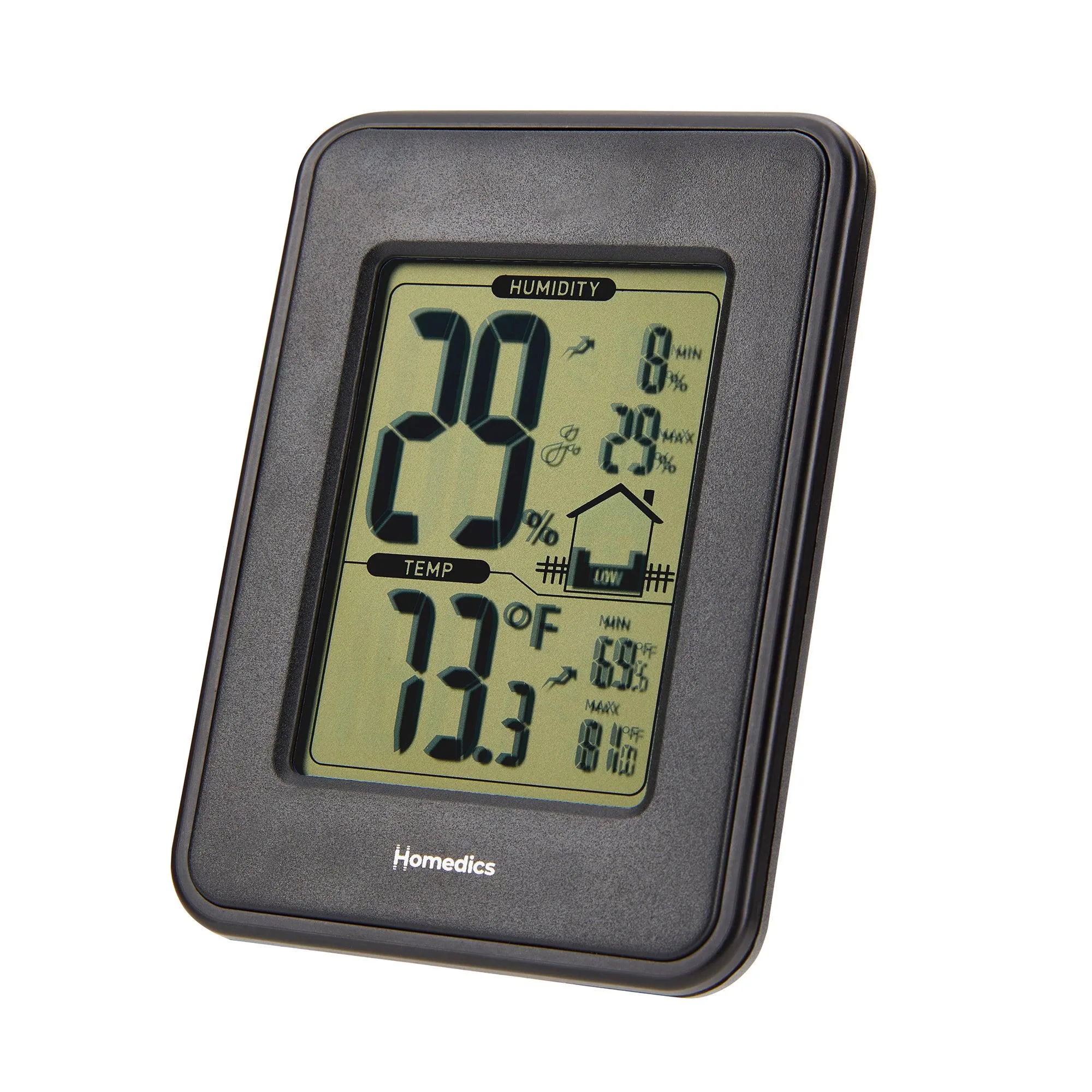 Homedics Indoor Humidity Monitor W/ Temperature