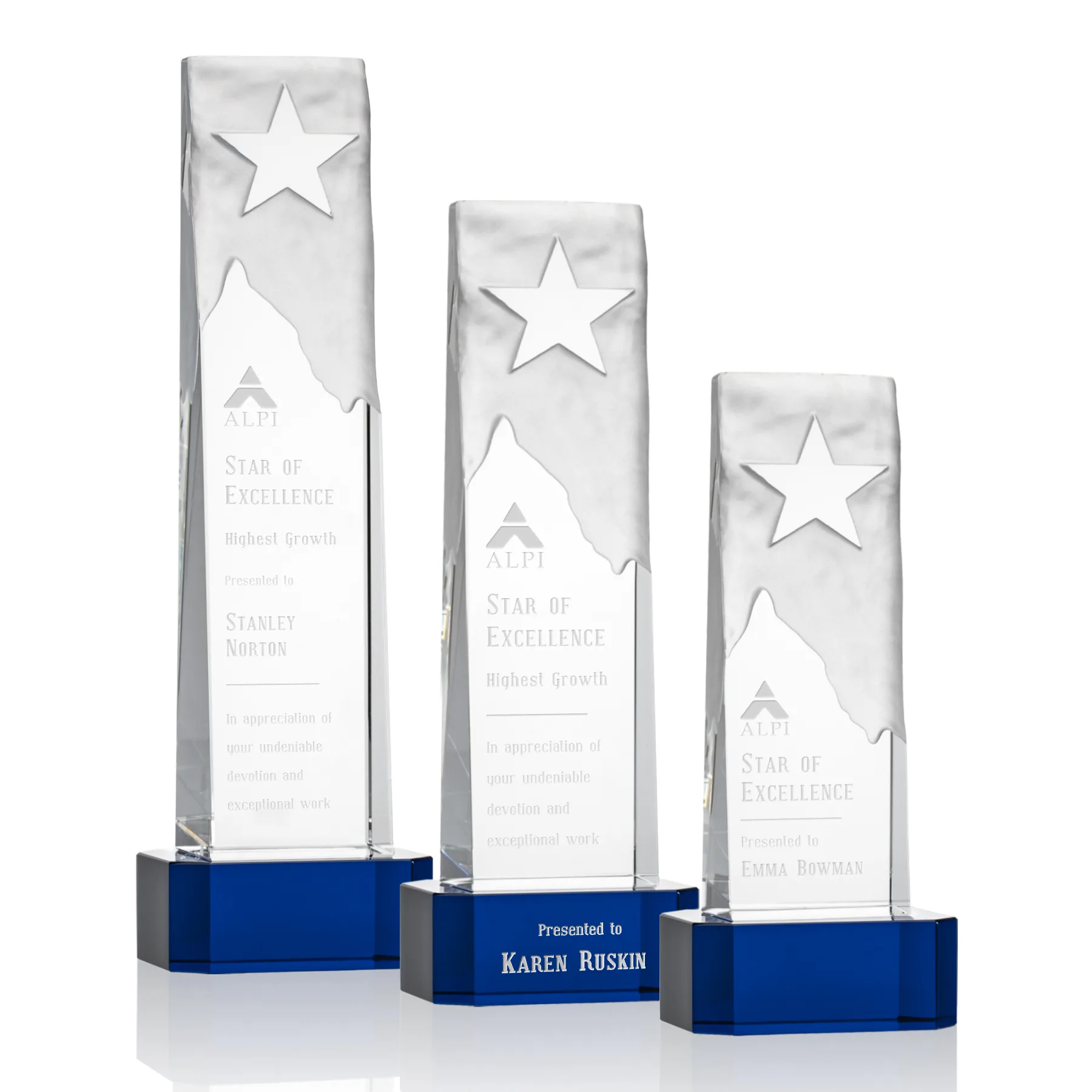 Deep Etch, On Base, Blue