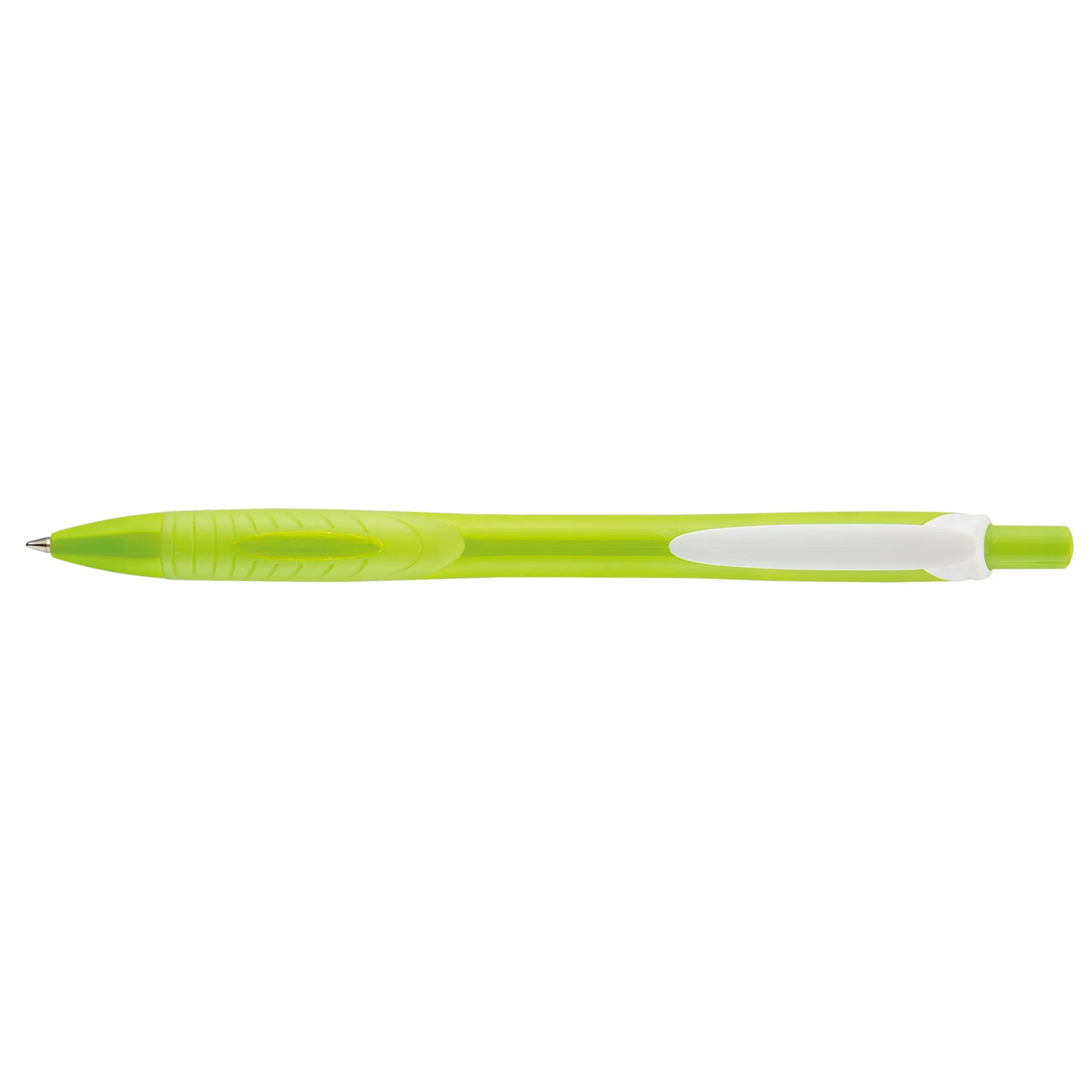 Lime Green/White Blank Front View
