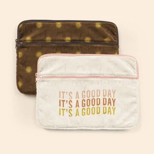 13" Zippered Pocket Laptop Sleeve (Corduroy)