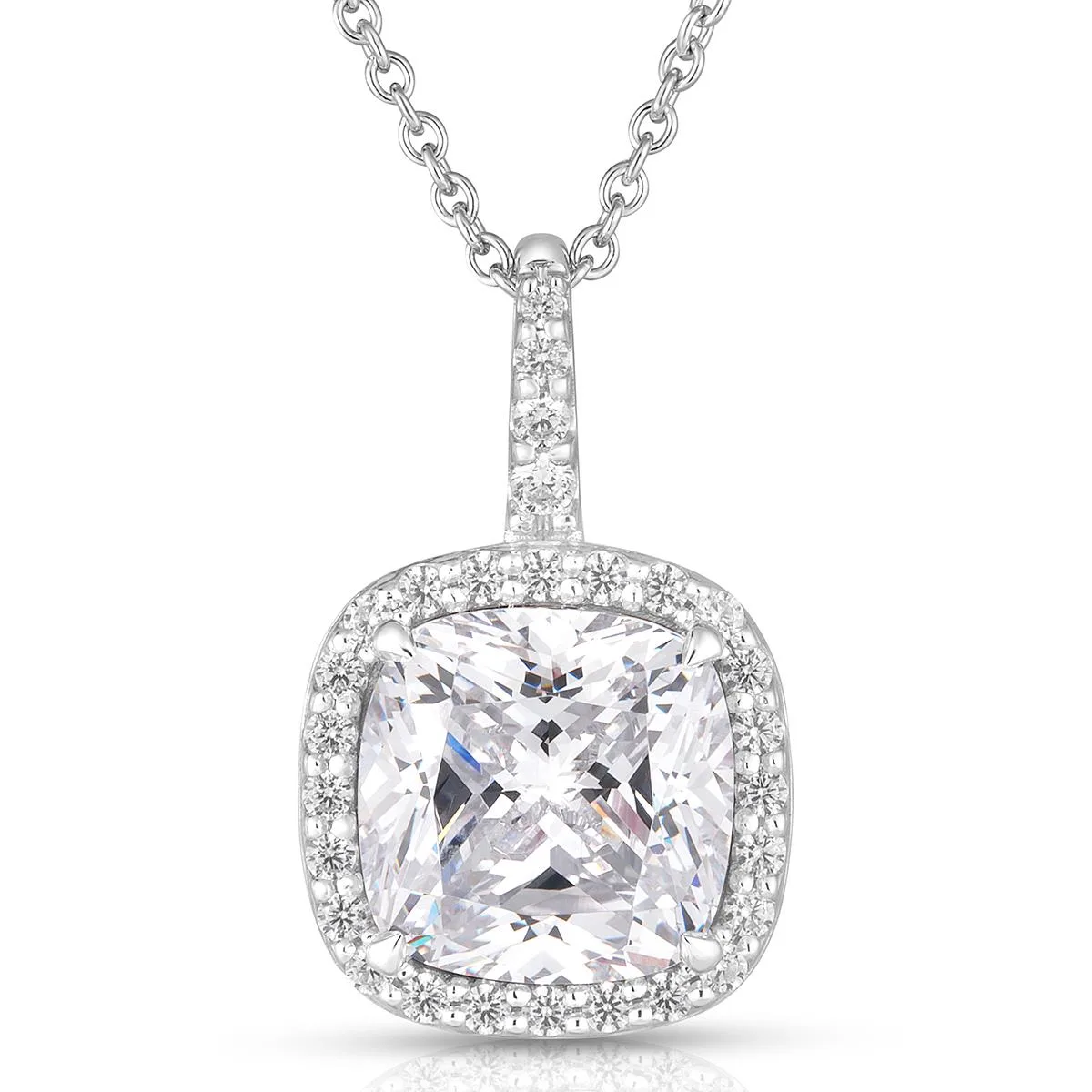 Jilco Inc White Topaz And Diamond Necklace