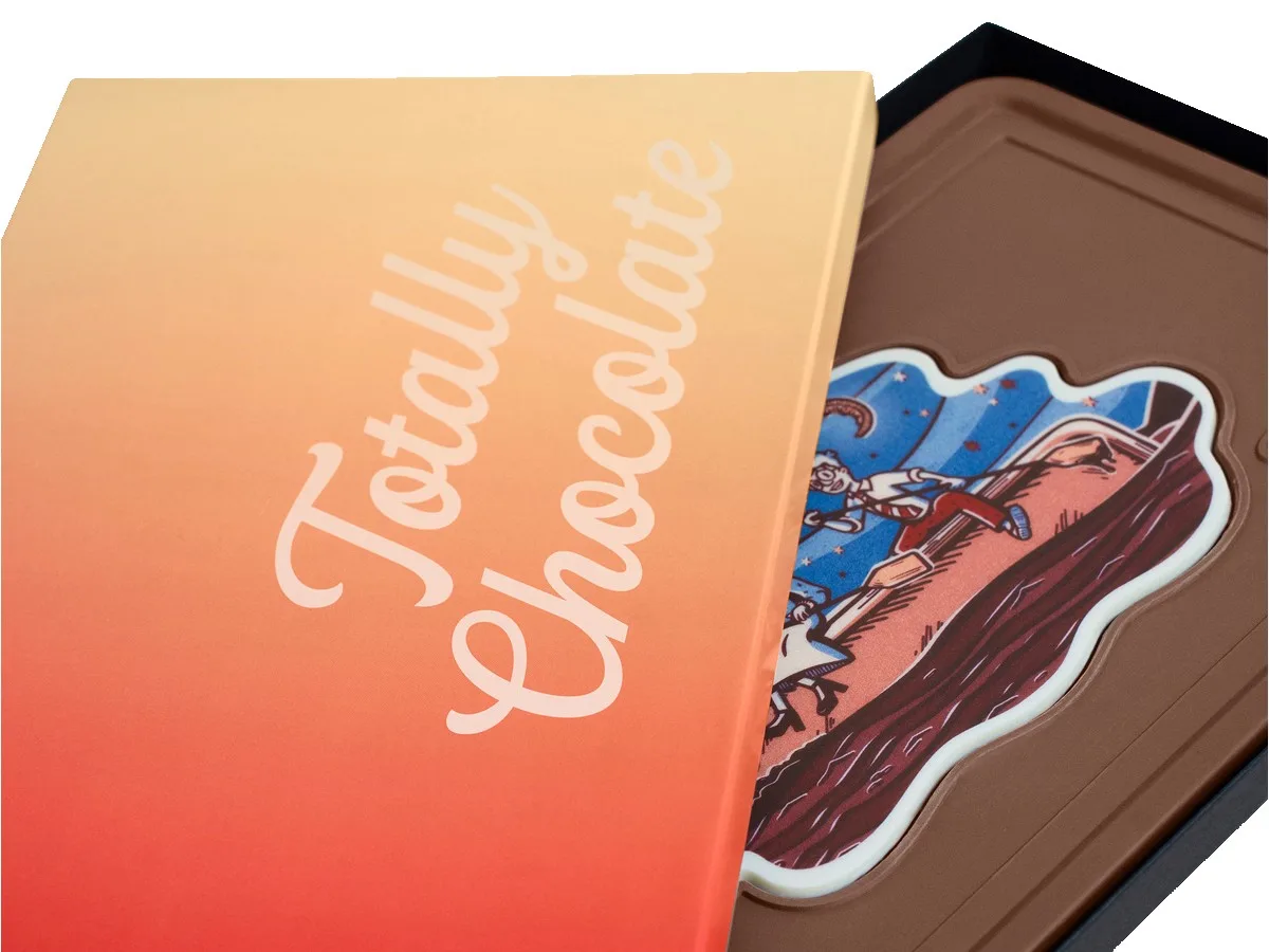 Giant 2lb. Engraved Combo Chocolate Bar with Classic Custom Packaging