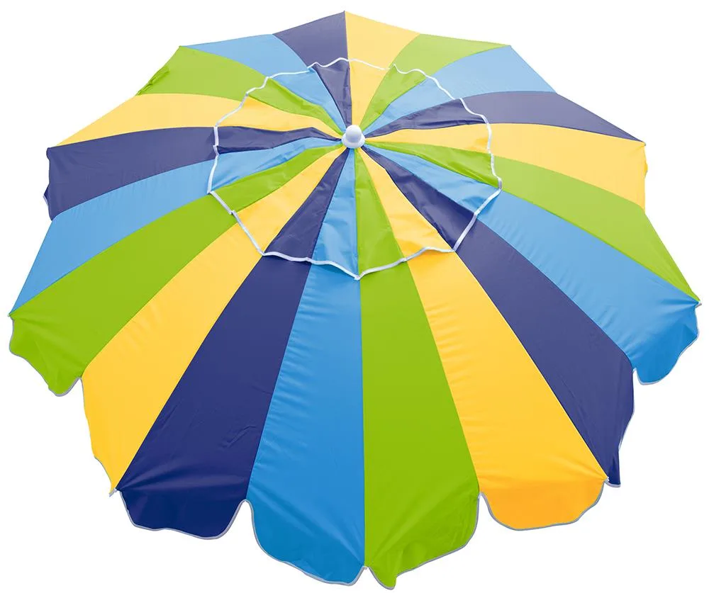 Rio 20 Panel Umbrella w/Integrated Sand Anchor Size 7X20