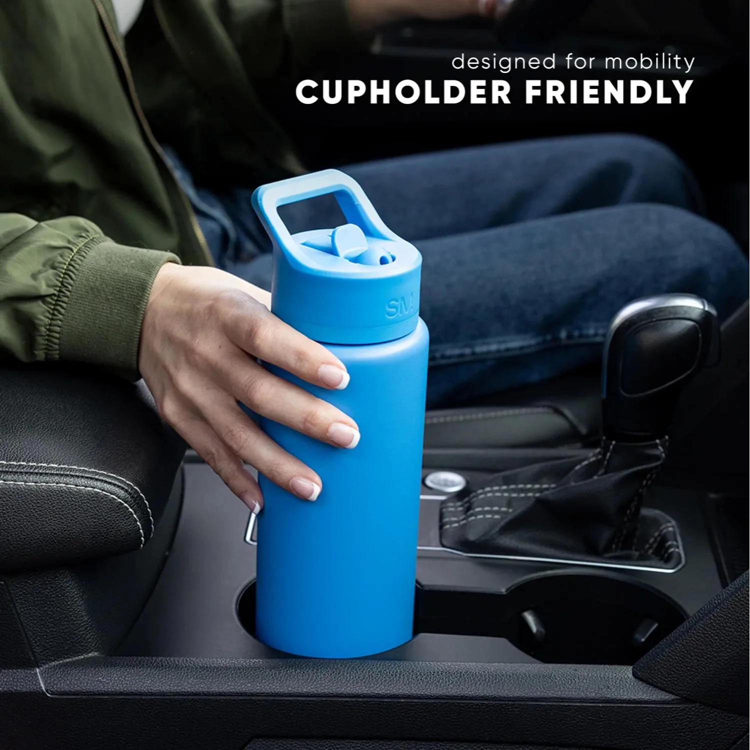 30 oz Simple Modern® Stainless Steel Double-Walled Insulated Summit Water Bottle with Straw Lid view 5