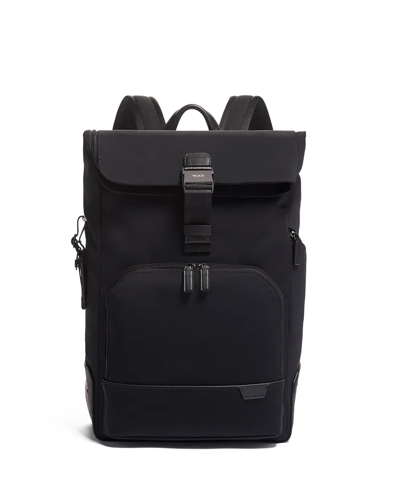 Tumi Harrison Osborn Roll Top Backpack- Black