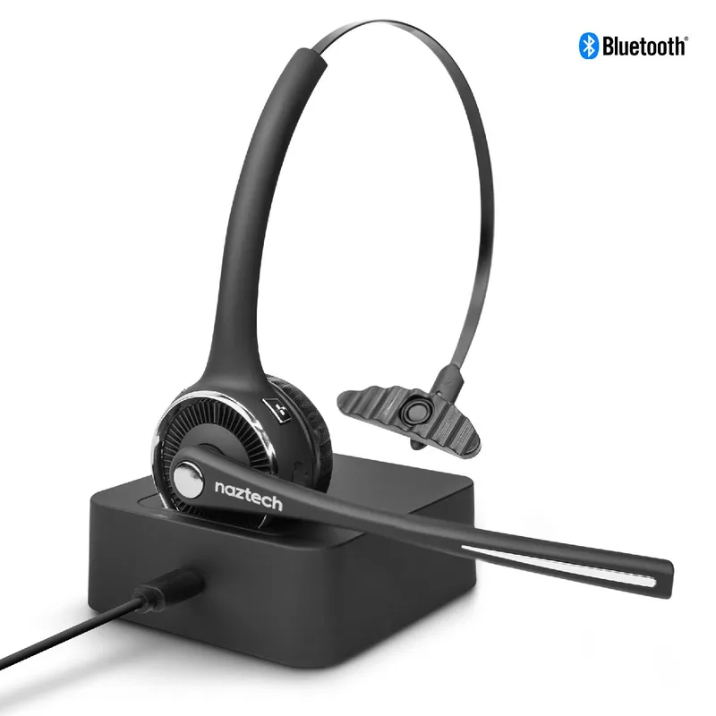 HYPERCEL N980 Over-The-Head Bluetooth Headset w/Charging Base