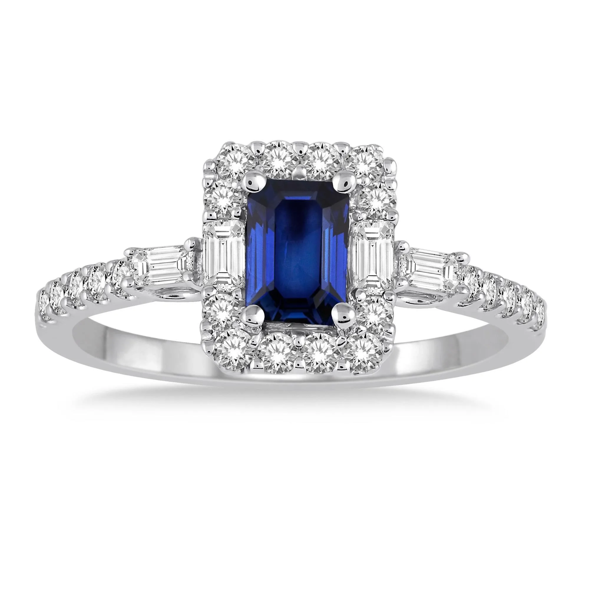 Jilco Inc Sapphire And Diamond Ring - Size 7