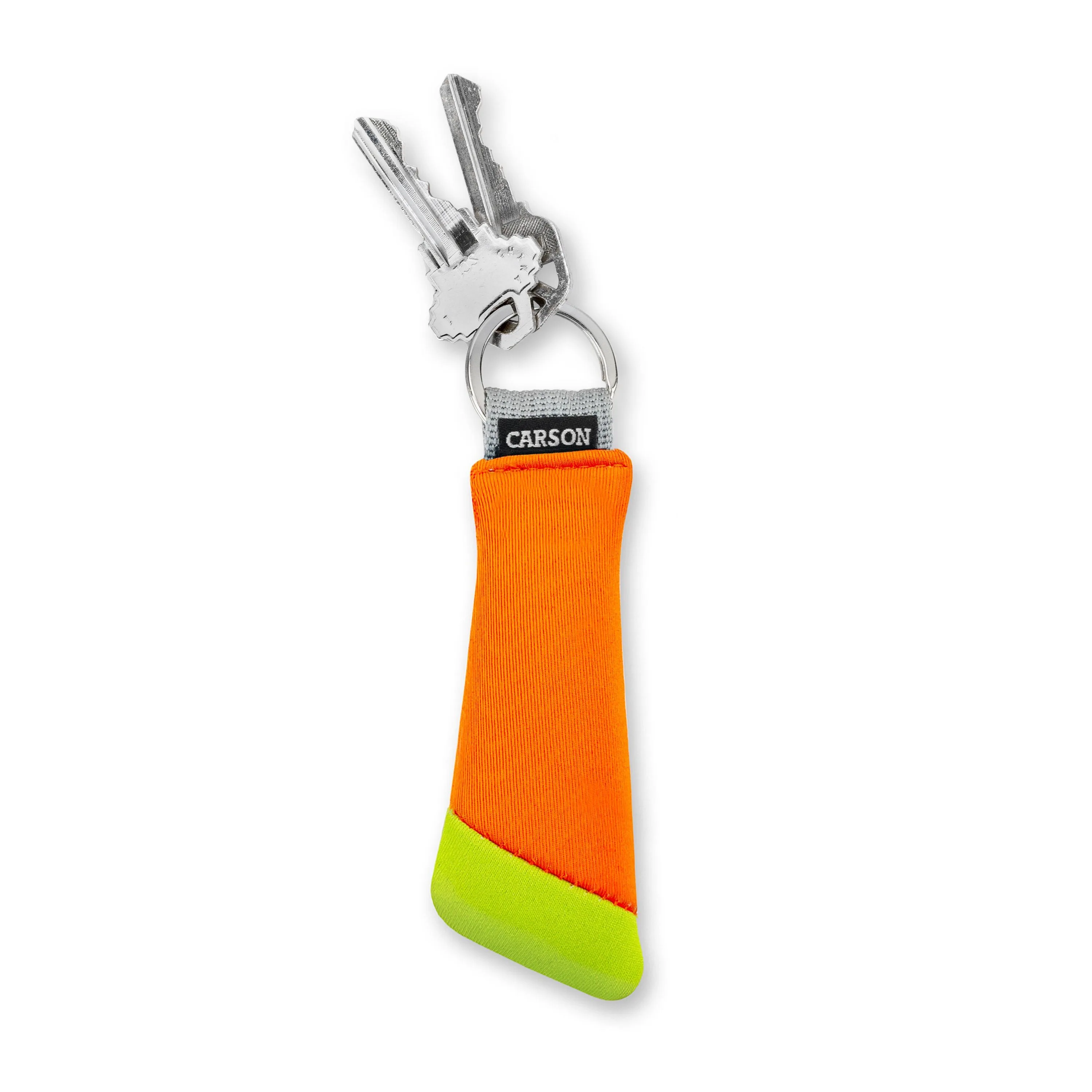 Carson Floating Keychain - Green/Orange