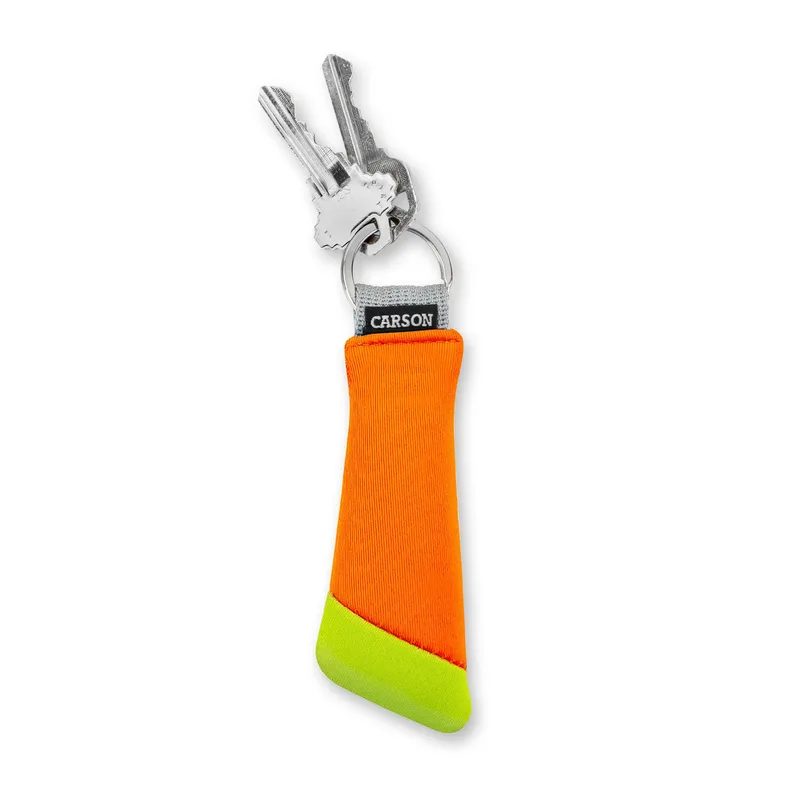 Carson Floating Keychain - Green/Orange