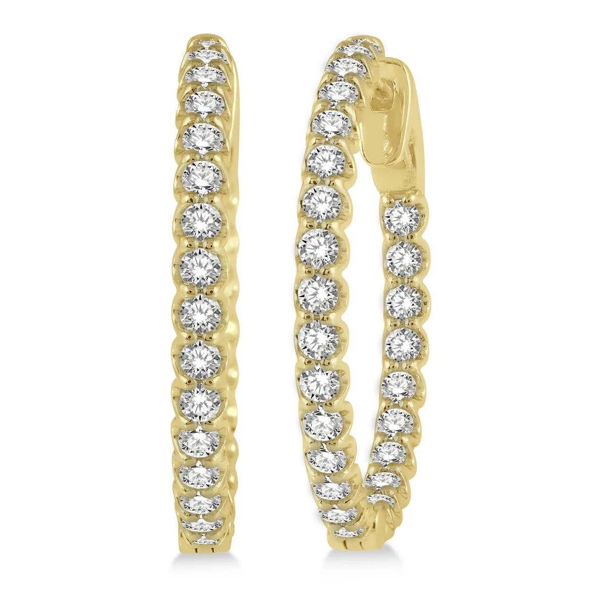 Jilco Inc Diamond Hoops - .50twt