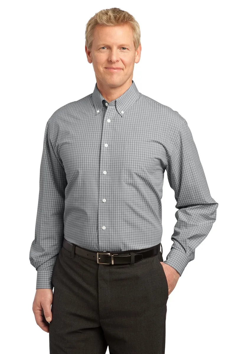 Port Authority® Plaid Pattern Easy Care Shirt.