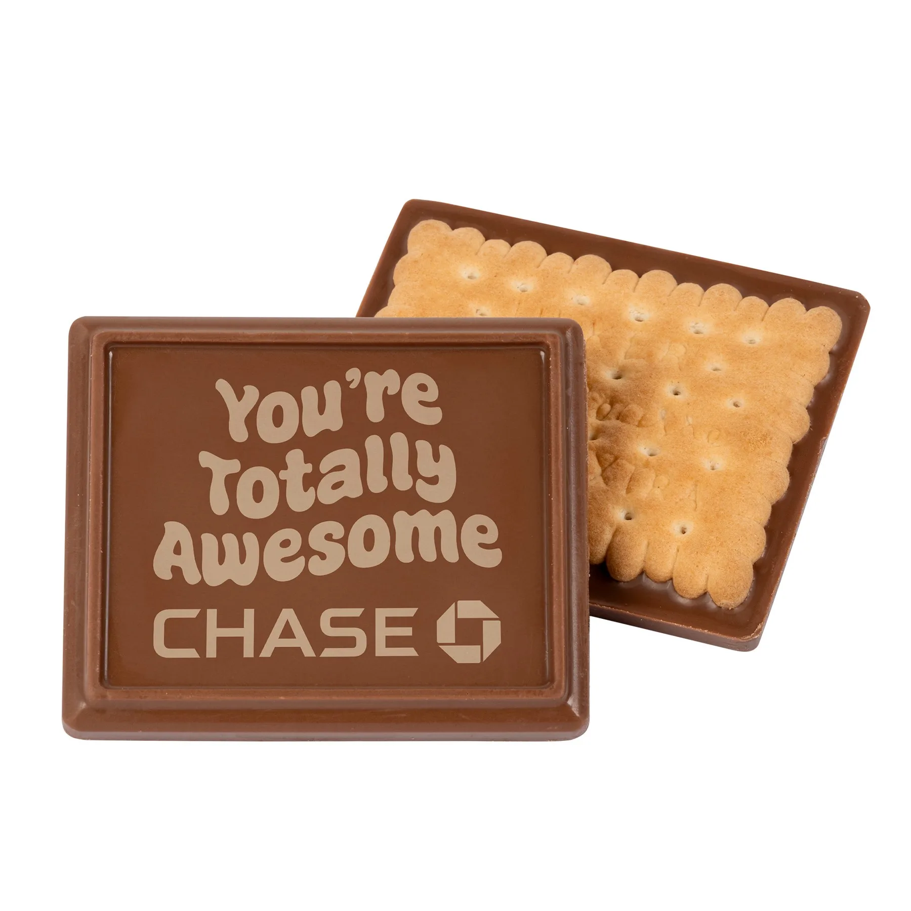 Etched Rectangle Chocolate Cookie