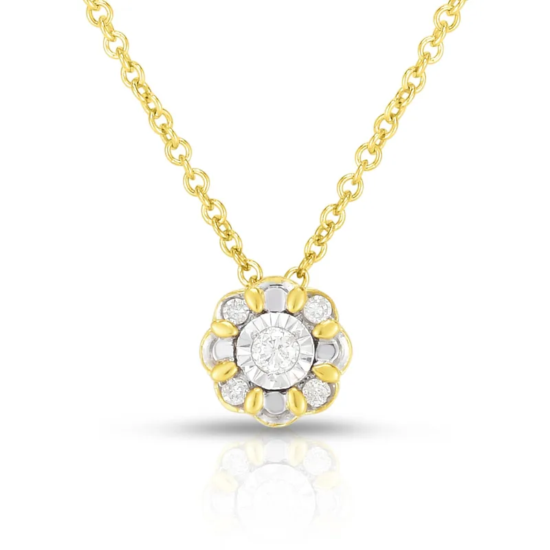 Jilco Inc Diamond Necklace - Yellow Gold