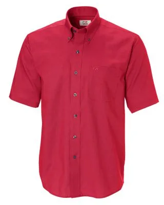 Cutter & Buck Epic Easy Care Nailshead Mens Short Sleeve Dress Shirt view 3